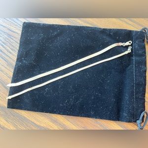 Two sterling silver Herringbone Bracelets